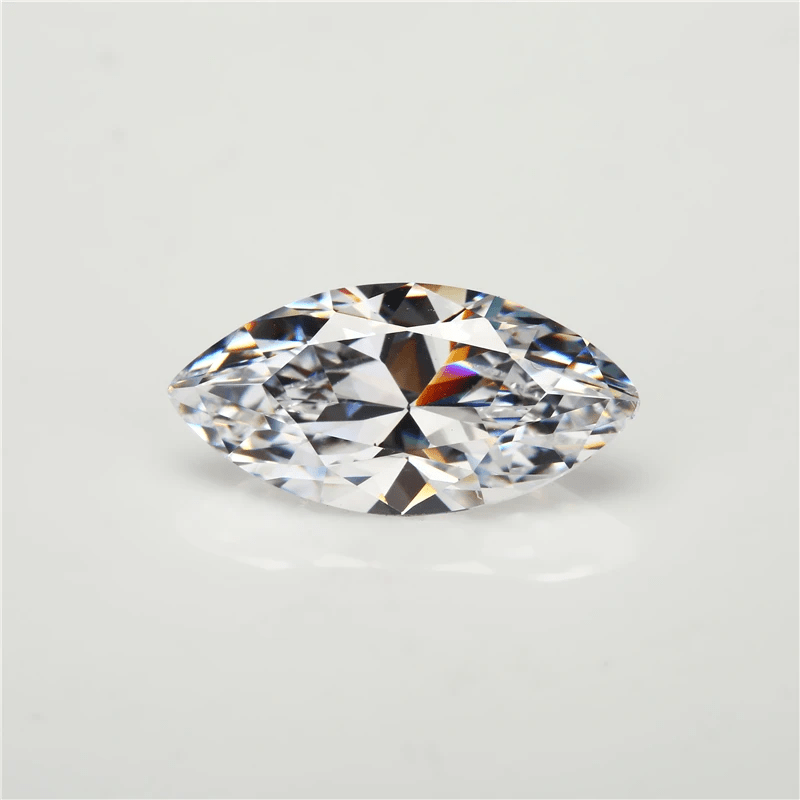 Moissanite Marquise cut. top white colour