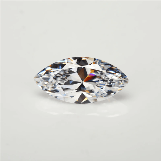 Moissanite Marquise cut. top white colour